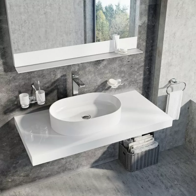 Раковина накладная Ravak Ceramic O Slim 55 (XJX01155001) белая 6
