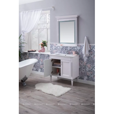 Зеркальный шкаф Aquanet Селена 70 (00246509) белый/серебро 7