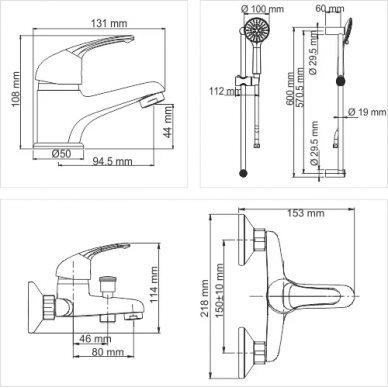 Комплект для ванной Wasserkraft (31011) 6