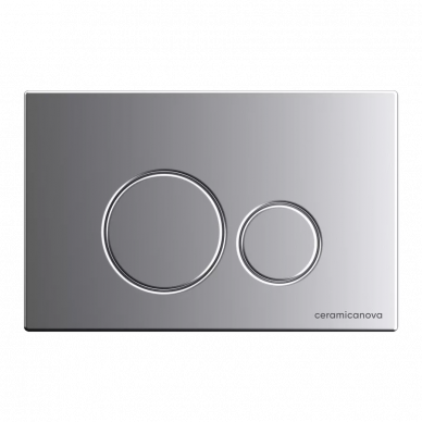 Инсталяция Ceramicanova Envision (CN4002MB_1001M_1000) с унитазом Metropol Rimless, кнопка хром 6