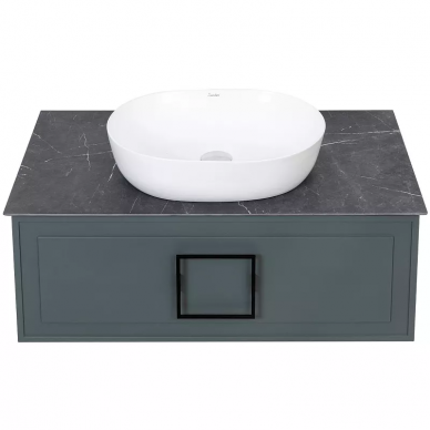 Тумба для ванной La Fenice Cubo 80 (FNC-01-CUB-G-80) Grigio 8
