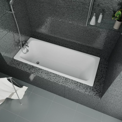 Ванна чугунная Delice Biove DLR220509R-AS 170x75 см, с антискользящим покрытием, с ручками 5