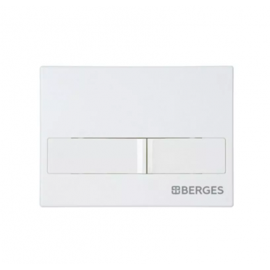 Инсталляция Berges Novum 525 + EGO Rimless + кнопка L1 (белая) в комплекте с унитазом (белый), безободковый, с сидением микролифт 7