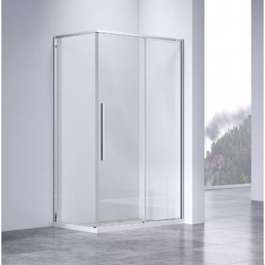 Душевой уголок Vincea Slim-N (VSR-4SN9010CL) 100х90х195 см, профиль хром/стекло прозрачное 0