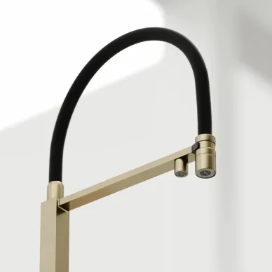Смеситель для кухни Sancos Moro (SC4006BG) с функцией подключения фильтра, брашированное золото 6