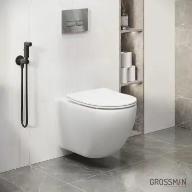 Инсталляция для подвесного унитаза Grossman 900.K31.01.000+клавиша 700.K31.03.100.100+унитаз GR-4411S 12