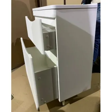 Тумба для ванной Style Line Бергамо Мини СС-00002307 60 см напольная, антискрейтч белый 7