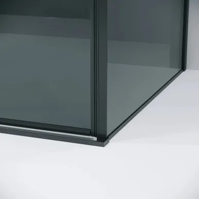Душевой уголок Grossman Galaxy 110х70х195 см, стекло тонированное/профиль чёрный 6