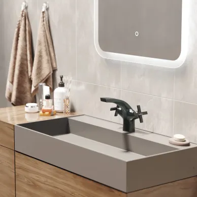 Смеситель для раковины Mixline Graphite 553896 графит 2