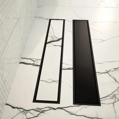 Душевой лоток Teymi Aina T90358 чёрный, сухой затвор, 10x60 см 8