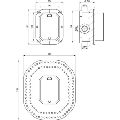 Скрытая часть Ravak R-box RB 070.50 X070052 5