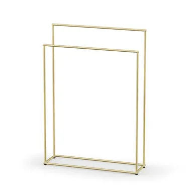 Decor Walther Mikado Полотенцедержатель 86см., напольный, двойной, цвет: латуный матовый 0523011 0