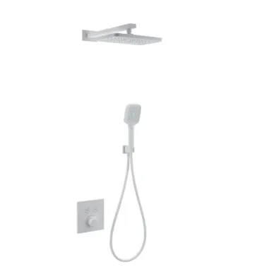 Душевая система Wonzon & Woghand WW-D2017-B-MW встраиваемая, термостатическая, белая матовая 0