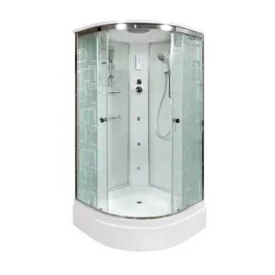 Душевая кабина DTO EM EM2790GM+EL 90x90x220 см, с гидромассажем и электрикой 1