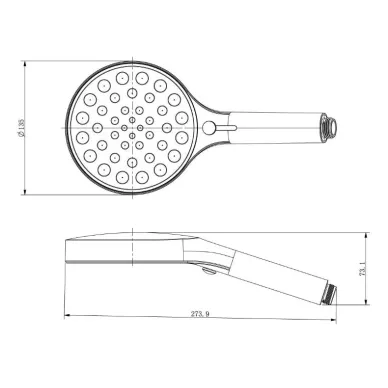 Душевая система Vincea Inspire VSFW-432TI2GM встраиваемая термостатическая, трехрежимный, вороненая сталь 6