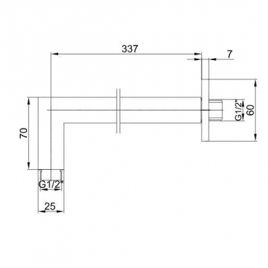 Кронштейн для душа E.C.A. Shower Head (102126699EX) 1
