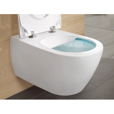 Унитаз подвесной Villeroy & Boch Subway 2.0 DirectFlush 5614R2R1 безободковый, с микролифтом slim 5