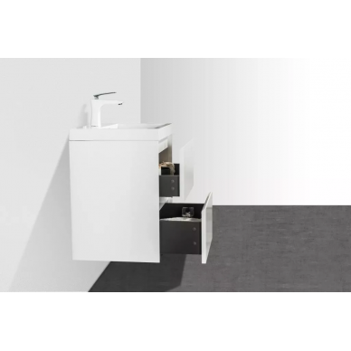 Тумба для раковины BelBagno Pietra Mini (PIETRA MINI-500-2C-SO-BL) (49.4x39.5) белый глянцевый 3