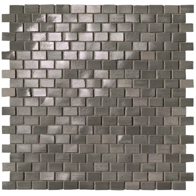 fNWQ Brickell Grey Brick Mosaico Gloss 30x30 0