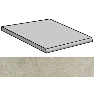Limestone Fossil Gris Natural Peldano 44.63x44.63 0