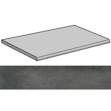 Newstone Line Antracita Lap Peldano-60 29.75x59.55 0