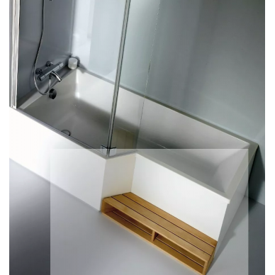 Ванна акриловая Jacob Delafon Bain Douche Neo (E6D000L-00) 160х90/70 см 5
