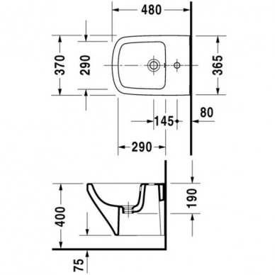 Биде подвесное Duravit DuraStyle (228515) compact 1