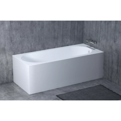 Ванна из литого мрамора Salini Ornella Kit (102411MRF) (170x75 см) (S-Sense) полностью по RAL матовая 6