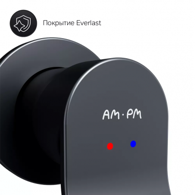 Смеситель для раковины AM.PM X-Joy (F85A72622) черный матовый (скрытого монтажа) 6