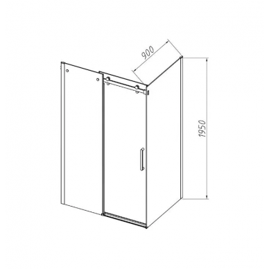Душевой уголок Vincea Como-N (VSR-4CN9014CL) 140х90х195 см, профиль хром/стекло прозрачное 5