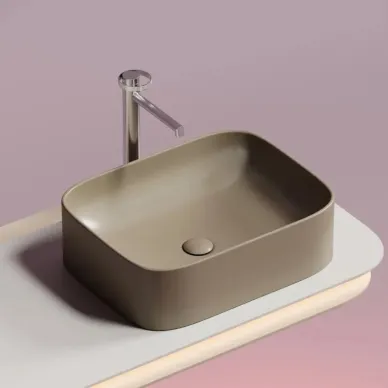 Раковина накладная Ceramicanova Element (CN6052MC) (50.5 см) капучино матовая 5