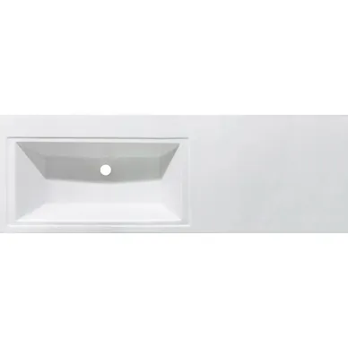 Тумба с раковиной Эстет Dallas Luxe 140 L (ФР-00002922) (левая) 3 ящика, белая 5