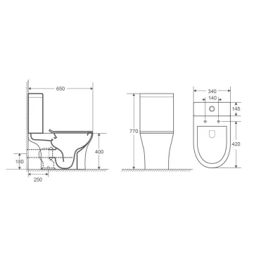 Унитаз напольный Azario Fretta Round (AZ-1217 + AZ-1216-G) (с механизмом Geberit) безободковый с сидением микролифт 7