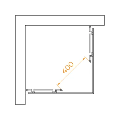 Душевой уголок RGW Passage PA-030 3508103077-11 70x70 см, стекло прозрачное, профиль хром 1