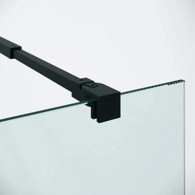 Душевая перегородка Niagara Nova NG-582-12BLACK 120х200 стекло белый градиент/профиль чёрный 5