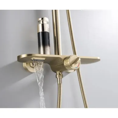 Душевая система Bronze de Luxe Icon 80112CG матовое золото 6