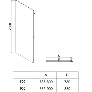 Душевой уголок Vincea Soft 2 VSR-3SO28014CL 140x80х200 см, профиль хром/стекло прозрачное 6