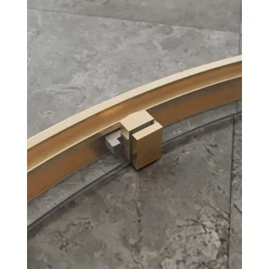 Душевой уголок Cezares Molveno MOLVENO-R-11-90+30-C-BORO-IV 120x120 профиль брашированное золото/стекло прозрачное 4