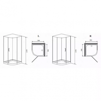 Душевая кабина Timo Premium Armo (H-506) (90х90) 7