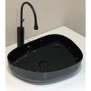 Раковина накладная BelBagno (BB1435-NERO) (55 см) черный 0