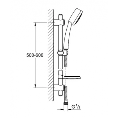 Душевой гарнитур Grohe Bau Cosmopolitan (27350000) 1