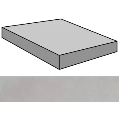 Forma Grey Stuccato Gradone Rec Ang 59.55x59.55 0