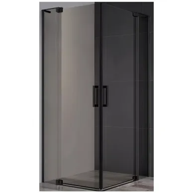 Душевой уголок Cezares Slider (SLIDER-A-2-80/90-BR-NERO) 90x90 см, профиль черный/стекло бронзовое 0