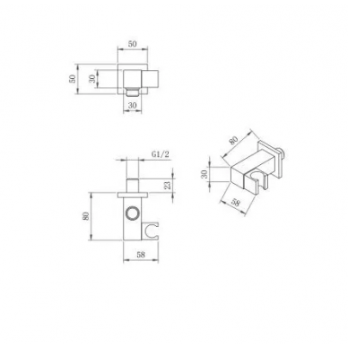 Душевая система Berges Nardis 2S (071002) матовый чёрный 7