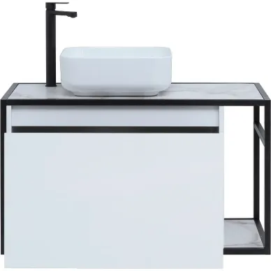 Тумба для ванной Aquanet Nova Lite Loft 261652 левая, 90 см, белый глянец 7