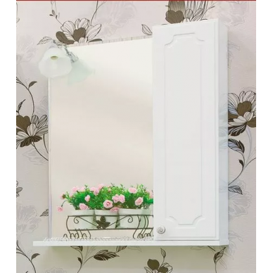 Зеркальный шкаф Sanflor Ксения 60 R (белый) 0