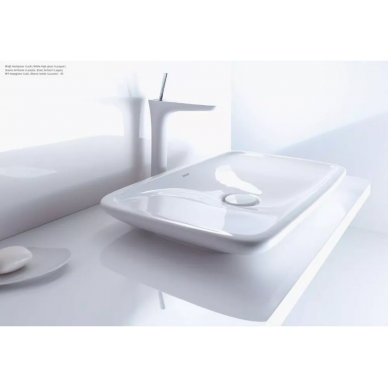 Тумба для ванной Duravit PuraVida (PV071С) (130 см) поверхность аллюминий кромка белая 1
