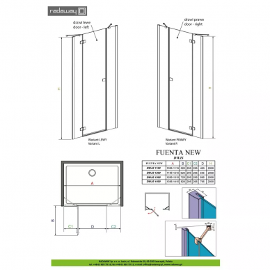 Душевая дверь Radaway Essenza (385031-01-01R) (120 см) (R) 5