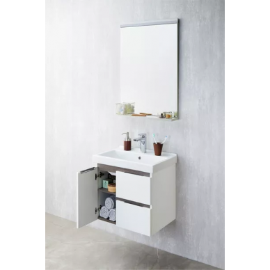 Тумба для ванной Aquaton Рене 60 (1A258501NRC80) белый/грецкий орех 6