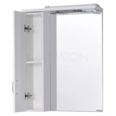 Зеркальный шкаф Aquaton Лиана 65 L (1A166202LL01L) белый, левый 4